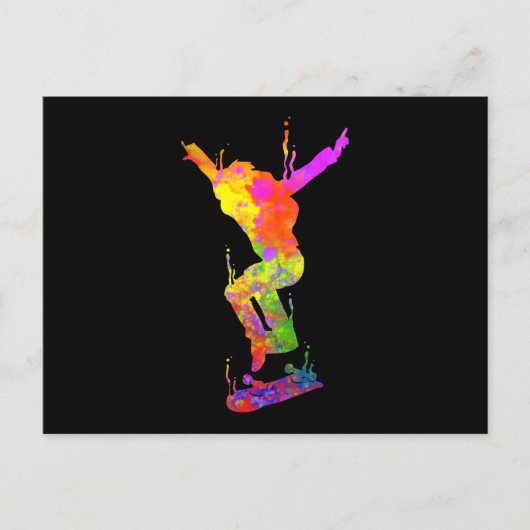 Carte Postale Sk8 Skateboard Skatepark Sk8ing Skatehall (Devant)