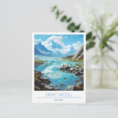 Carte Postale Skaftafell Vintage voyage Islande (Debout devant)