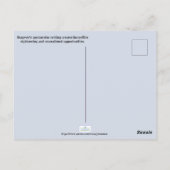 Carte Postale Skagway, Alaska (Dos)