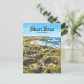 Carte Postale Skara Brae Écosse (Debout devant)