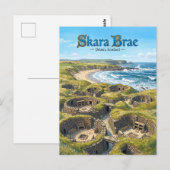 Carte Postale Skara Brae Écosse (Devant / Derrière)