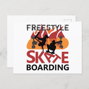 Carte Postale Skate acrobatique