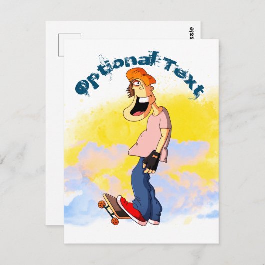 Carte Postale Skate Guy (Devant / Derrière)