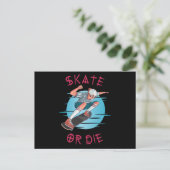 Carte Postale Skate ou die Skateboarder Garçon (Debout devant)