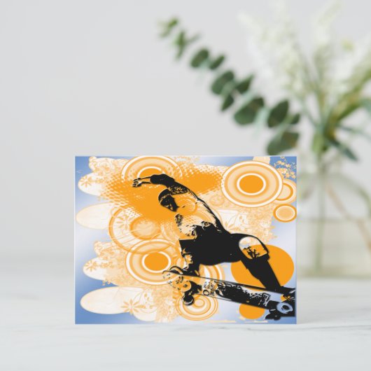 Carte Postale Skateboard (Debout devant)