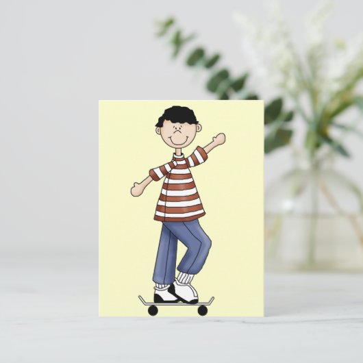 Carte Postale Skateboard Boy (Debout devant)