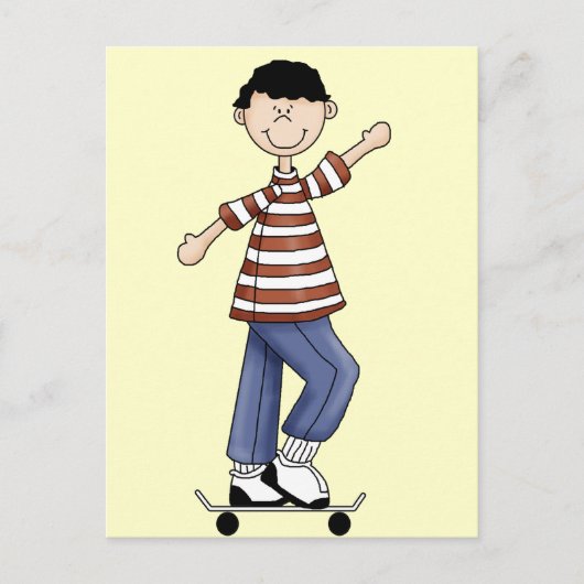 Carte Postale Skateboard Boy (Devant)