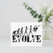 Carte Postale Skateboard Evolution Sport Art (Debout devant)