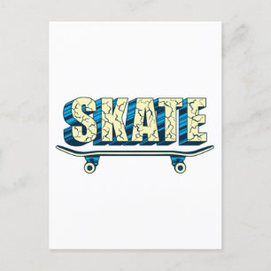 Carte Postale Skateboard Skate Skate Skate Skateboard Skateboard