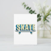 Carte Postale Skateboard Skate Skate Skate Skateboard Skateboard (Debout devant)