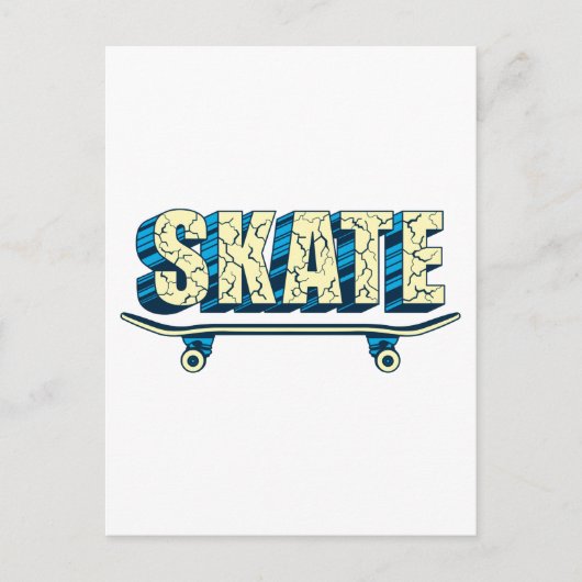 Carte Postale Skateboard Skate Skate Skate Skateboard Skateboard (Devant)