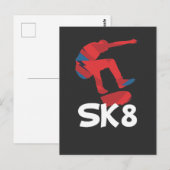 Carte Postale Skateboard Skateboard Sk8 Skater Cadeau (Devant / Derrière)