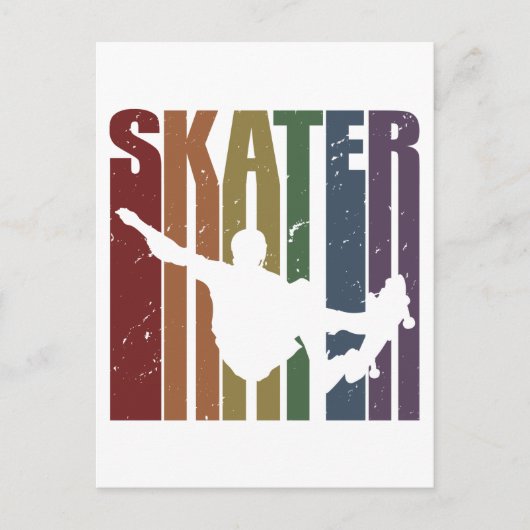 Carte Postale Skateboard Skater Skate Skateboarder Skateboarding (Devant)