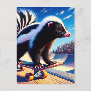 Carte Postale Skateboard Surreal Skateboard
