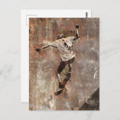 Carte Postale Skateboarder Street Art Style (Devant / Derrière)