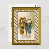 Carte Postale Skaters c. 1890 (Devant / Derrière)