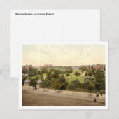 Carte Postale Skegness Gardens, Lincolnshire, Angleterre (Devant / Derrière)