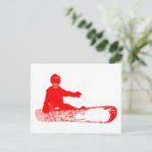 Carte Postale skeleboarder. (Debout devant)