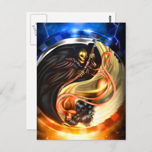 Carte postale Skeleton (Devant / Derrière)