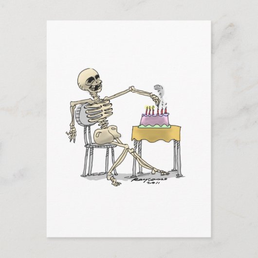 Carte Postale SKeLeToN BiRtHdAy CaKe (Devant)
