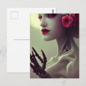 Carte postale Skeleton Bone Woman (Devant / Derrière)