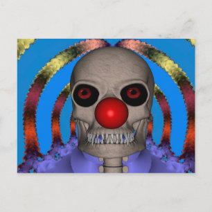 Carte Postale Skeleton Clown
