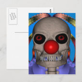 Carte Postale Skeleton Clown (Devant / Derrière)