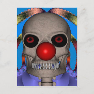 Carte Postale Skeleton Clown