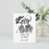 Carte Postale Skeleton Couple (Debout devant)