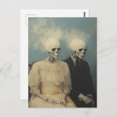 Carte Postale Skeleton Couple Portrait (Devant / Derrière)