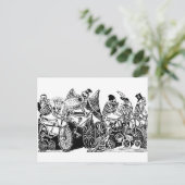 Carte Postale Skeleton Cyclistes par José Guadalupe Posada (Debout devant)