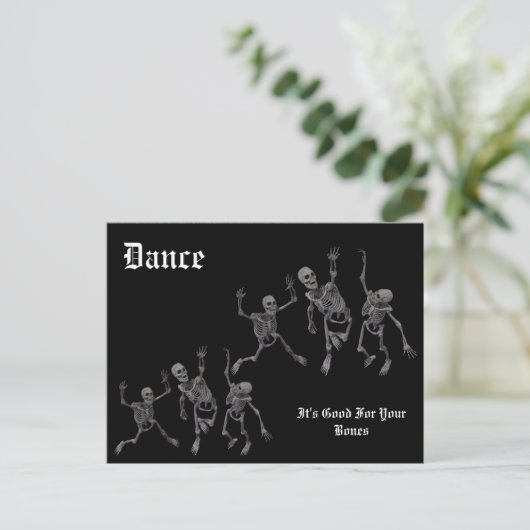Carte Postale Skeleton Dance (Debout devant)