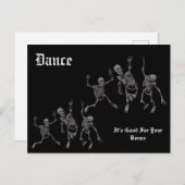 Carte Postale Skeleton Dance (Devant / Derrière)