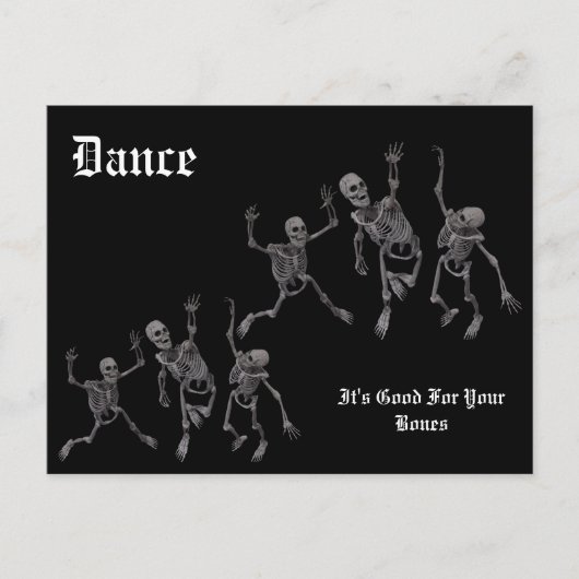 Carte Postale Skeleton Dance (Devant)