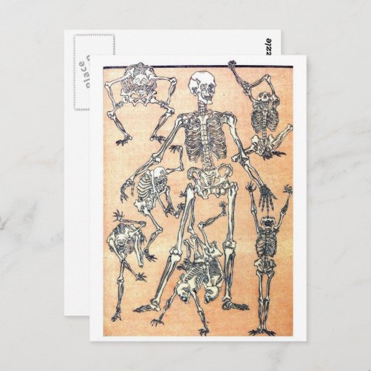 Carte postale Skeleton Dance (Devant / Derrière)