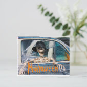 Carte Postale Skeleton d'Halloween (Debout devant)
