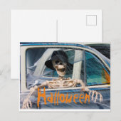 Carte Postale Skeleton d'Halloween (Devant / Derrière)