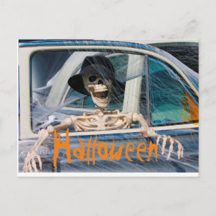 Carte Postale Skeleton d'Halloween