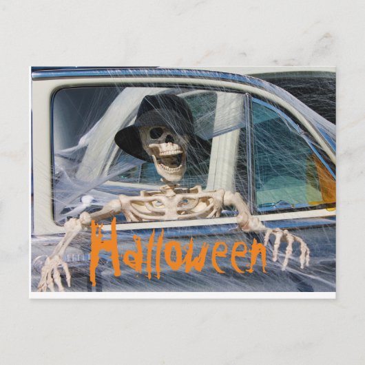 Carte Postale Skeleton d'Halloween (Devant)