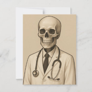 Carte Postale Skeleton Doctor