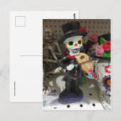 Carte Postale Skeleton Fiddler (Devant / Derrière)