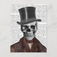 Skeleton Gentleman et chapeau supérieur