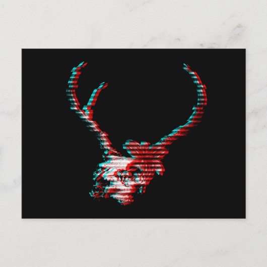 Carte Postale Skeleton Glitch (Devant)