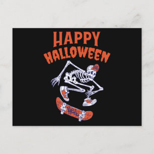 Carte Postale Skeleton Halloween