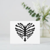 Carte Postale Skeleton Heart (Debout devant)
