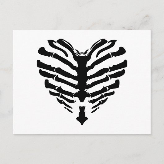 Carte Postale Skeleton Heart (Devant)