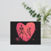 Carte Postale Skeleton Love (Debout devant)