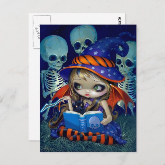 Carte postale "Skeleton Magic" (Devant / Derrière)