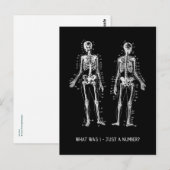 Carte Postale Skeleton Questions pour Halloween (Devant / Derrière)