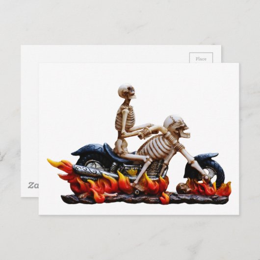 Carte Postale Skeleton Rider (Devant / Derrière)